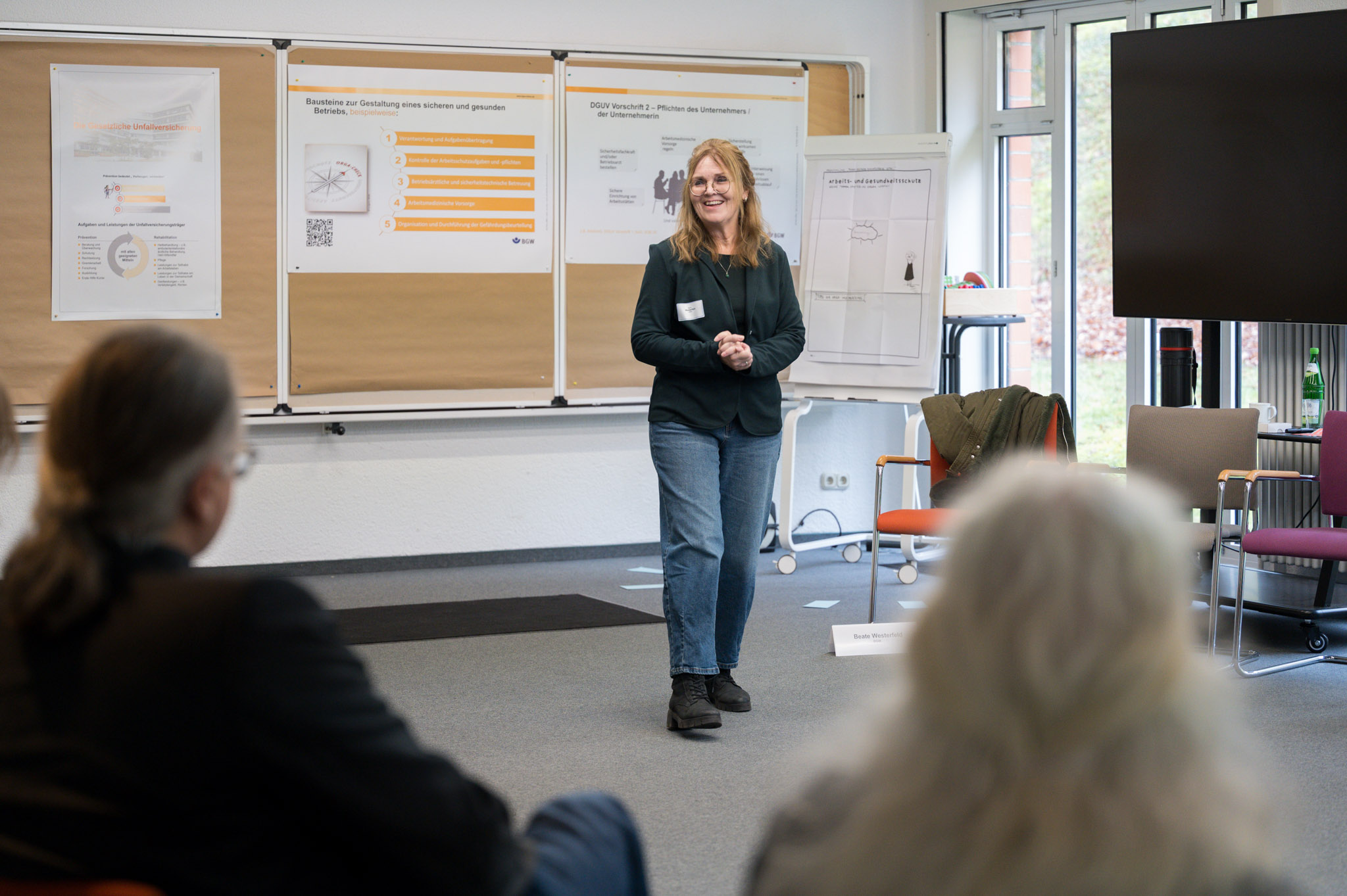 Austauschforum I: Arbeits- und Gesundheitsschutz  Referentin: Beate Westerfeld, Berufsgenossenschaft für Gesundheitsdienst und Wohlfahrtspflege (BGW), Fachtag für Träger von Kindertageseinrichtungen in Hessen 2025